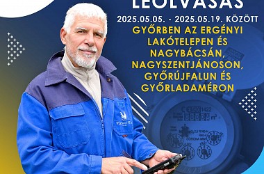 Aknás lakossági vízmérő leolvasás a Győri Üzemmérnökség területén
